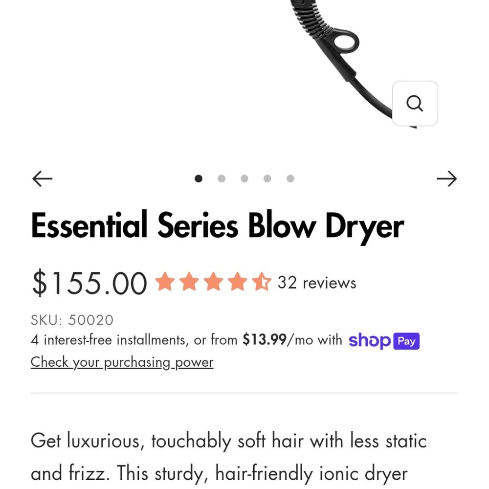 Sam Villa professional hair dryer
